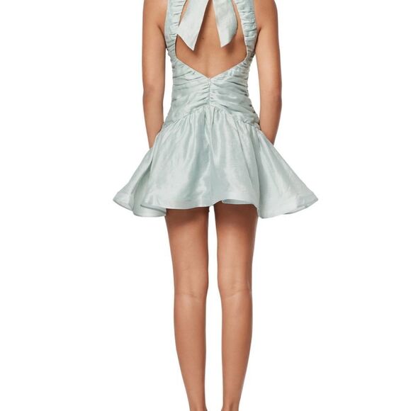 Elliatt Shine Open Back Ruched Mini Cocktail Dress ruched M NWT M $225 - Picture 3 of 8